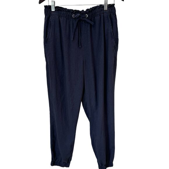 SANCTUARY Blue Linen Solstice Jogger Pants Size L - Picture 1 of 9